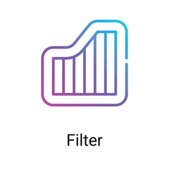 Filter icons design stock illustration.