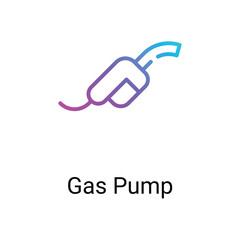Gas pump icons design stock illustration.
