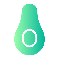 avocado gradient icon