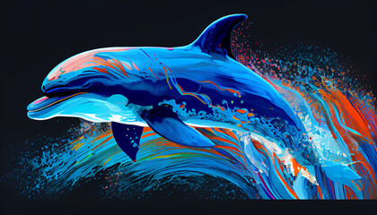 dolphin art