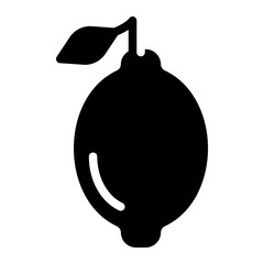 lemon glyph icon