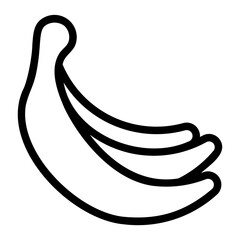 banana line icon