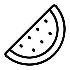 watermelon line icon