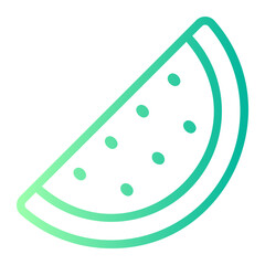 watermelon gradient icon