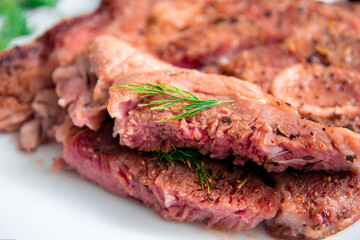 Grilled Steak Medium Cooked