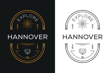 Hannover City Design, Vector illustration.