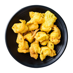 Asian deep fried crispy wonton stuffed with minced pork, quail egg or shrimp