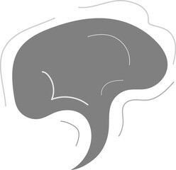 Smoke vector Isolated with background.