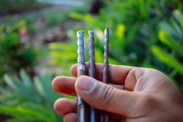 rusty drill bits