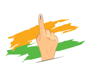 Vote for India with trycolour