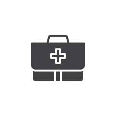 First aid kit vector icon