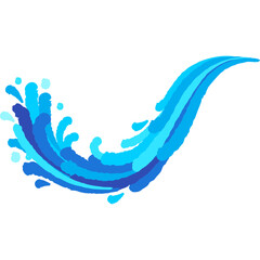 water splash flat illustration dry brush style for decoration, website, web, mobile app, printing, banner, logo, poster design, etc.