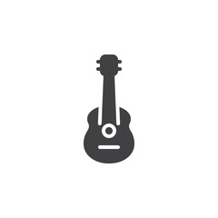 Acoustic guitar vector icon