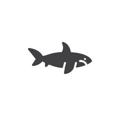 Fototapeta premium Shark fish vector icon