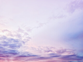 Evening sky,Amazing Colorful sky and Dramatic Sunset,Idyllic Nature Peaceful Background,Purple Nightfall Silhouette on twilight