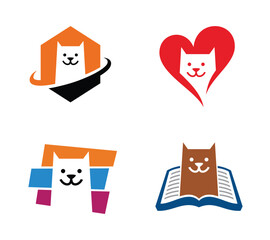 Cat logo template