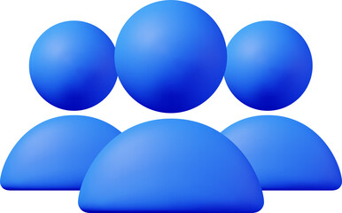 3D Simple Group User Icon