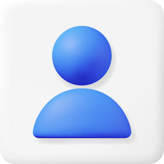 3D Simple User Icon