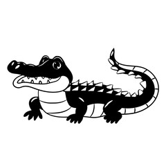 crocodile in the water