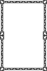 Artistic vertical border and frame