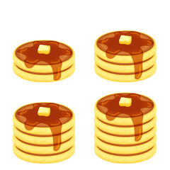 パンケーキ バター シロップ セット