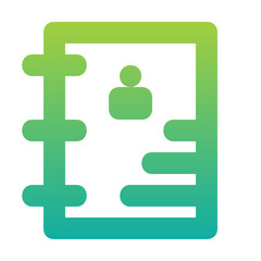 Fototapeta premium Contact Icon