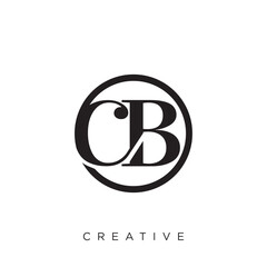 cb luxury logo design vector