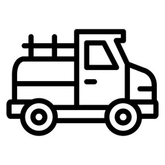 Vector Design Pickup Truck Icon Style