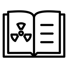 Vector Design Chemistry Open Book Icon Style