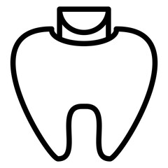 Vector Design Dental Filling Icon Style