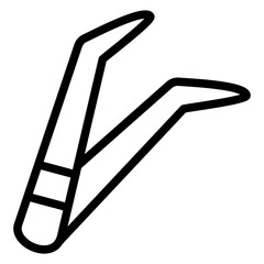 Vector Design Tweezers Icon Style