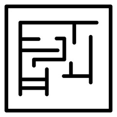 Vector Design Evacuation Plan Icon Style