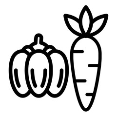 Vector Design Vegeatable Icon Style