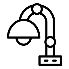 Vector Design Desk Lamp Icon Style