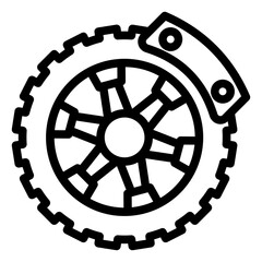 Obraz premium Vector Design Brake Disc Icon Style