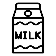 vector  milk carton icon style