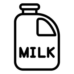 Vector Design Milk Bottle Icon Style