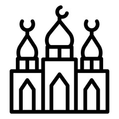 Vector Design Mosque Icon Style