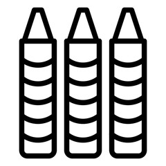 Vector Design Crayons Icon Style