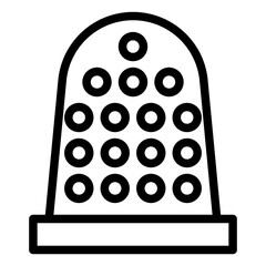 Vector Design Thimble Icon Style
