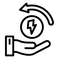 Vector Design Energy Saving Icon Style