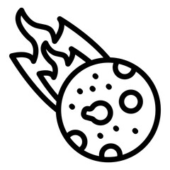 Vector Design Comet Icon Style