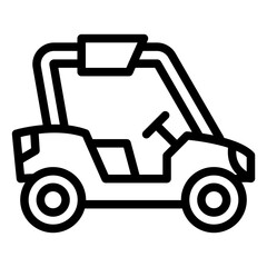 Vector Design Buggy Car Icon Style