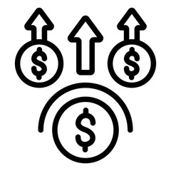 Vector Design Money Benefit Icon Style