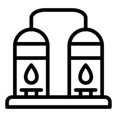 Vector Design Oil Refinery Icon Style