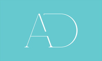 AD DA A D modern minimal vector logo 