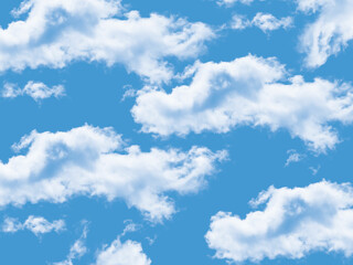 Naklejka na ściany i meble Beautiful blue sky background and cloud background