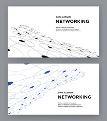 A bright white graphic cover design consisting of connected lines and disk shapes with perspective.