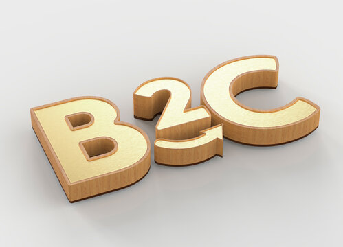 B2C, business to customer isolated.