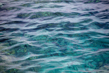 Obraz premium Blue water surface in the sea as an abstract background.